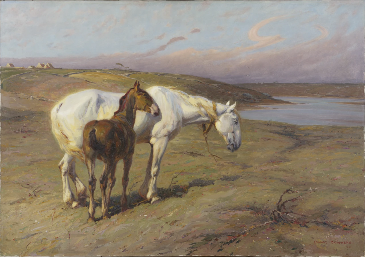 1865-Edouard Edmond Doigneau - La vecchia giumenta
